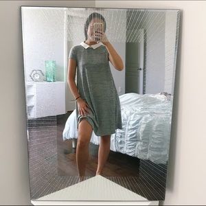 Forever 21 Gray Collared T-Shirt Dress